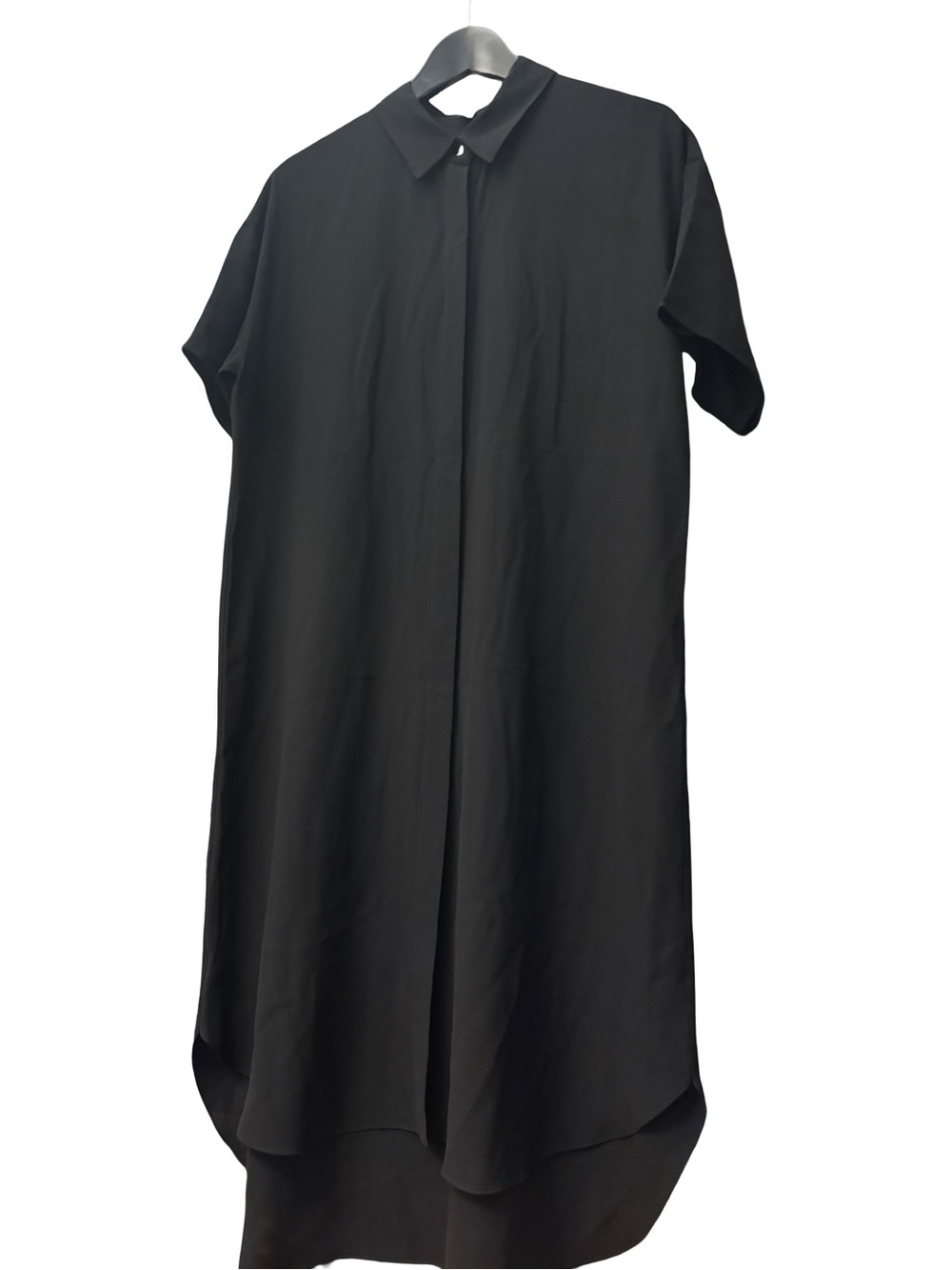 Eileen Fisher Black High-Low Shirt Dress